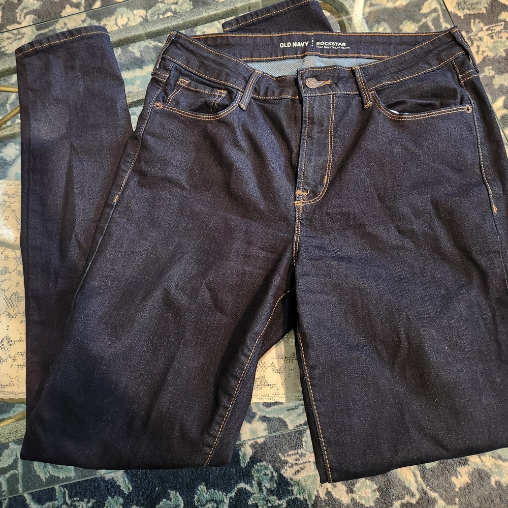 Old Navy High Rise Rockstar Jeans Sz 12 Long